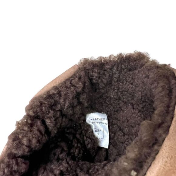 Ross & Snow Womens Boots Cristiana Leather Lamb Snow Waterproof Fur Lining Sz 7 - Picture 8 of 10